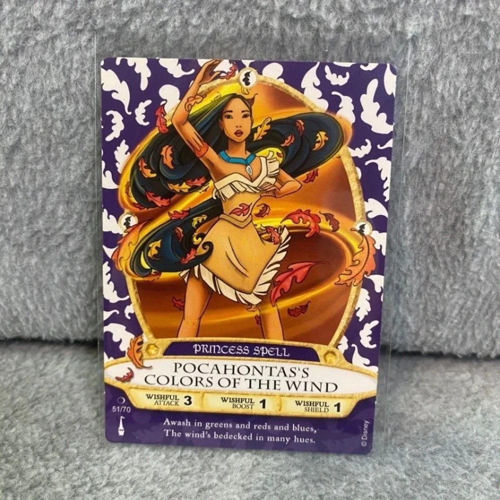 Disney Sorcerers Magic Kingdom Card Pocahontas Colors of Wind 51/70 EUC